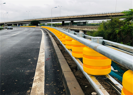 Good price Barrera galvanizada caliente de la carretera de la seguridad de la columna del haz del barril amarillo en línea