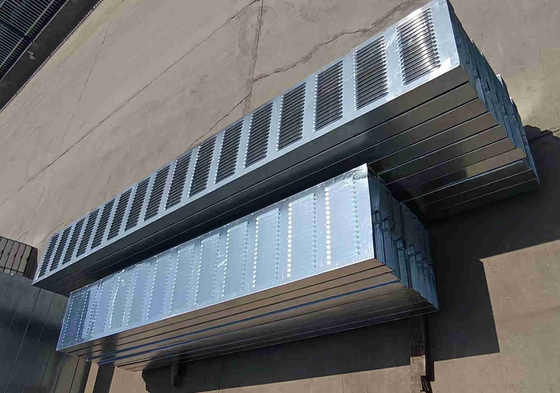 Good price El tablero de aluminio de las lanas de vidrio del panel de la placa llenó el tipo de la lumbrera de la barrera del ruido de la carretera en línea