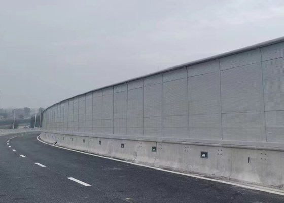 Barrera de ruido de carretera insonorizada con columnas de acero en forma de H
