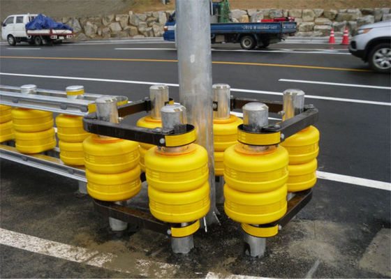 Buen precio Barrera de rodillos de 4 metros, 350 mm de diámetro, 150 kg de peso, diseñada para una mayor seguridad en zonas de tráfico e industriales en línea