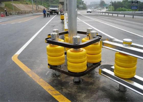 Alta absorción de energía y baja fuerza de reacción Barrera de rodillos de carretera