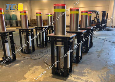 Good price Superficie revestida de los bolardos de la astilla del aparcamiento del polvo retractable hidráulico de los bolardos en línea