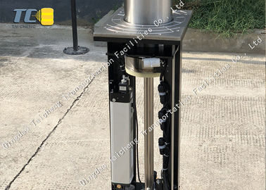 Good price Poste telescópico de la seguridad del sistema hidráulico de acero del bolardo con la luz roja del LED en línea
