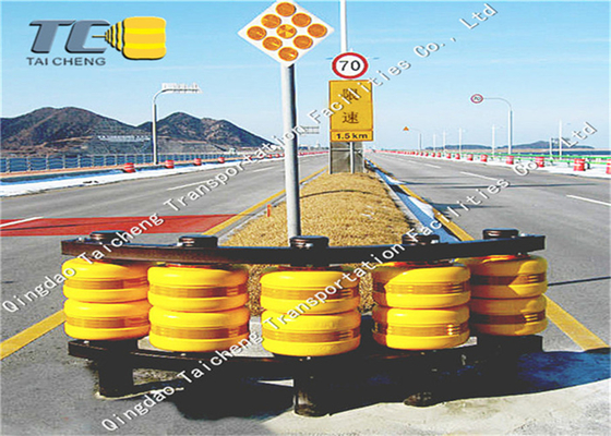 Estándar de ISO amarillo de la barrera de EVA Material Highway Safety Roller